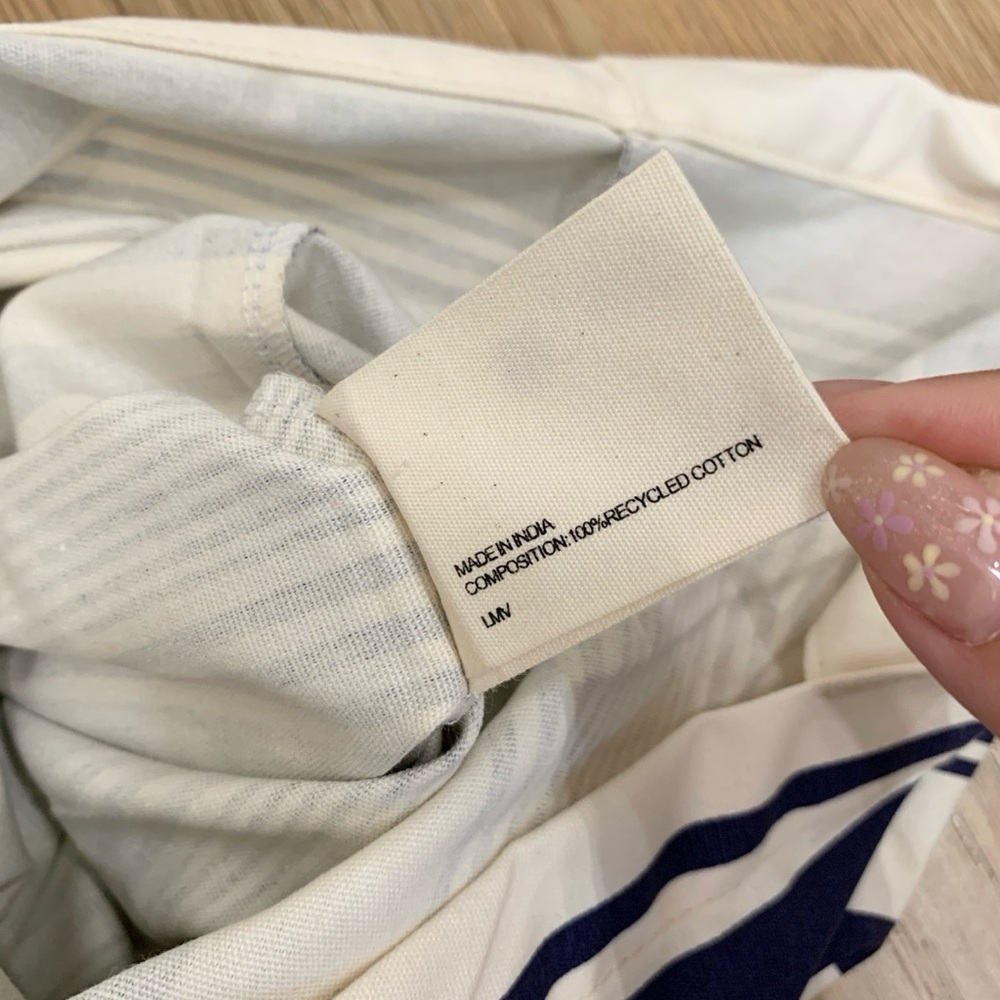 CELINE Striped Canvas Tote Bag - Picture 5 of 6